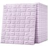 Generic Carta Da Parati 3d, Pannelli Decorativi Per Pareti, 10 Pezzi 70x77cm, Carta Da Parati Adesiva Muro, Pannelli Adesivi Per Pareti, Pannello Decorativo Parete, Rivestimento Parete (Lavanda, Mattoni)