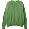 United Colors of Benetton Maglia Scollo V M/L 103CD401G Maglione, Blu Notte 016, XS Donna