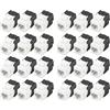 DIGITUS DN-93603 - Modulo Keystone Cat 6-24 Pezzi - Presa di Rete RJ45 Cat6 Non schermata - 250 MHz - 1GBase-T - 1 Gbit/s - da AWG 26 a AWG 22 - Installazione Senza Attrezzi