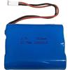 JJoias Pacco Batteria Di Ricambio 3.7 V 7500 MAh 3 Celle Agli Ioni Di Litio 18650 27 75 Wh Con Connettori MTA-100 A 2 Pin
