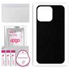 apgo BACK SKIN Film Pellicola protettiva Protezione Posteriore per Apple iPhone 13 Pro, skin sticker film foil vinyl Nero Opaco