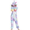 LIAOPUFUS Pigiama Donna Abbigliamento Animale Neutro Tuta Cosplay, Pigiama di Lana O Abbigliamento Caldo Invernale (tj Unicorn,L)