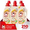 Omino Bianco - Detersivo Lavatrice Liquido, 105 Lavaggi, Rispetta Colori e Tessuti, Fresco Profumo con Essenza Cuore di Marsiglia, 1400 ml x 3 Confezioni