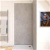 AURLANE Pannello da parete doccia Finitura di Beton in pietra e cemento composito - 90 x 210 cm