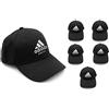 Adidas Baseball cap Men Women Hat Black Boxing Karate Judo Taekwondo Kickboxing Jiu Jitsu, One Size, Berretto Unisex-Adulto, Blackwhite