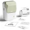 NIIMBOT Stampante per etichette B1 con 1 rotolo di nastro di avviamento, stampante per etichette Bluetooth, dimensioni di stampa 20-50mm, compatibile con iOS e Android（Vert）