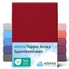 etérea Himmlische Qualität etérea Jersey Topper lenzuolo con angoli 180x200-200x200 cm Ciliegia Epaisseur 5-10 cm - 100% Cotone - Oekotex materasso Letto copripiumino - lenzuola 180x200cm - 200x200cm Rosso