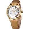 Stührling Orologio al quarzo da donna Original Winchester con quadrante analogico bianco e cinturino in pelle beige 946L. 03