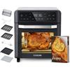 COSORI Friggitrice ad Aria 12 Litri, Elettrico, Doppia Resistenza, 11 Funzioni Preimpostate, 1800W, 30-220°C, Con 7 Accessori, Argento, CAF-R121
