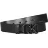 Calvin Klein Cintura Uomo Ck Metal Minimal Webbing 30mm in Tessuto, Nero (Ck Black), 100 cm