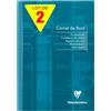 Clairefontaine 3689AMZC - Taccuini da bordo, formato A5, 14,8 x 21 cm, 40 pagine con margini staccabili, carta da registro verde, 110 g, copertina per carta rivestita in tessuto, colori assortiti