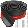 JAHOMFAI Guarnizione Porta Garage 10m Guarnizione Basculante Autoadesive Garageguarnizione Soglia Porta Garage Universale Con Chiodi