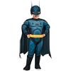 Rubie's Rubies Costume Batman DCP prescolare per bambini a 4-5 anni, tuta con petto muscoloso, cintura stampata e copristivali. Ufficiale Warner per Carnevale, Natale, Halloween, Feste e Compleanni