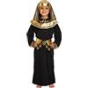 HENBRANDT Costume da Faraone Egiziano per Bambini di Medie Dimensioni età 7 - 9 Anni