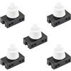 JNNJ 5 Pezzi Interruttore a Pulsante Con Chiusura a Scatto, Interruttore Della Luce Di Cupola Dell'auto, Pressostato Da Incasso per Lampade, Per Tromba Dell'auto, Lampada Da Tavolo, PC(Nero)