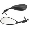 one by CAMAMOTO Coppia Specchietti Retrovisore Universale a Goccia Gambo Corto Nero, CP Nero