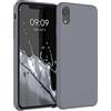 kwmobile Custodia Compatibile con Apple iPhone XR Cover - Back Case per Smartphone in Silicone TPU - Protezione Gommata - stone dust