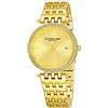 Stührling Original Garland Women's Quartz Watch with Gold Dial Analogue Display and Gold Stainless Steel Bracelet 579. 03