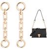 UNICRAFTALE 2Pcs 12cm Oro Catene di Estensione per Borsa Tracolla A Catena per Borsa in Lega Catene di Estensione per Tracolla A Tracolla Dorate con Anello Connettore per Accessori di Ricambio Borsa