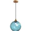 SIYANE Lampada a sospensione in vetro rosa acqua cucina isola sferica ambra verde ondulato lampada a sospensione in vetro grande illuminazione nordica grigio fumo lampadario a soffitto industriale per