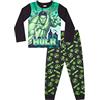 The Hulk Pigiama lungo Marvel The Hulk per ragazzi Verde Nero, Verde, 3-4 Anni