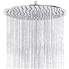 Katezon Soffione Doccia a Pioggia, Katezon Soffione Doccia a Pioggia ad Alto Flusso in Acciaio Inox, Doccia a Cascata per Bagno Montaggio a Parete Universale a Soffitto (30 cm, Cromato)