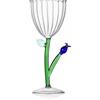 Ichendorf Milano Calice Ottico Fiore Blu | Collezione Botanica | 28 cl | Vetro Borosilicato | Fatto a Mano
