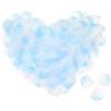 QUARKZMAN Seta Artificiale Fiore Rosa Petali, Chiaro Blu, Bianco Matrimonio Finto Fiori 2 x 2 per Matrimonio Centrotavola, Festa Decorazione 1200pz