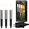 BRILONER - illuminazione da giardino Connect to Shine 12V, set di 3 faretti a LED con picchetto, set con trasformatore, IP44, luce bianca calda, luci per sentieri, faretti per giardino, 36,5x4 cm