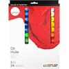Daler Rowney colori a olio Simply set da 24 tubi colori assortiti 12ml