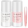 Saviland Liquid Latex - 2 Pezzi Kit Per La Cura Delle Cuticole In Lattice Liquido, Kit Per La Cura Delle Cuticole Con Barriera Per Smalto Per Unghie In Lattice Set Di Accessori Per Manicure