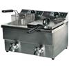 HOTCLASS Friggitrice elettrica - Capacità 8+8 Lt - Cm 58x48x40 h
