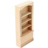 Zerodis Libreria in Legno Modello 1:12 Mobili in Miniatura per Bambole Mini mobili Modello Giocattolo Decorazione Accessorio per Bambole Accessorio per casa delle Bambole Fai-da-Te(di Legno)