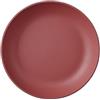 Mepal - Piatto Fondo Silueta - Lavabile in lavastoviglie e microonde - Piatti di plastica - Piatti da Cena - Servizio - 21 cm - Vivid mauve