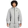 Nike Felpa Uomo Tech Fleece Full Zip Cappuccio Grigio