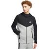 Nike Felpa Uomo Nike Tech Fleece Full Zip Cappuccio Nero Grigio