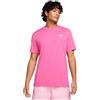 Nike T-Shirt Uomo Nike Small Logo Nsw Club Rosa