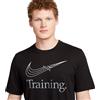 Nike T-Shirt Dri-FIT Uomo Nero Bianco