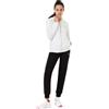 Emporio Armani 7 Tuta Donna Emporio Armani 7 Full Zip Cappuccio French Terry Bianco Nero