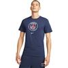 Nike T-Shirt Uomo Nike Psg M Nk Crest Navy