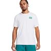 Under Armour T-Shirt Color Block Logo ​Left Chest Uomo Bianco