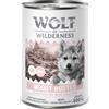 Wolf of Wilderness Junior Expedition 6 x 400 g umido cane - Muddy Routes - Pollame con Maiale