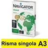 Navigator Carta A3 Navigator Universal per fotocopie (80 gr) - 1 risma da 500 fogli