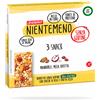 Enervit Nientemeno Barretta Mandorle Mela e Uvetta, 3 Snack