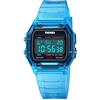 SKMEI Orologio elettronico da uomo e donna, alla moda e creativo, trasparente, impermeabile fino a 50 m, minimalista, orologio sportivo, Blu, moderno
