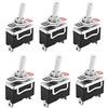 JZK 6 pezzi Interruttore a levetta AC 220 V 20 A. 2 pin a 2 poli On/Off Per Auto Camion Barca