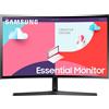 Samsung Essential Monitor S3 S36C LED display 61 cm (24') 1920 x 1080 Pixel Nero