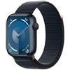 Apple Watch Series 9 GPS + Cellular 45mm Midnight Aluminium Case with Midnight Sport Loop Italia