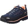 CMP MOON LOW WMN TREKKING SHOE WP, Scarpe da Trekking Donna, Blue Ink-Sunrise, 39 EU