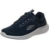 Skechers Bounder 2.0 Anako, Scarpe sportive Uomo, Navy Textile Synthetic Trim, 46 EU